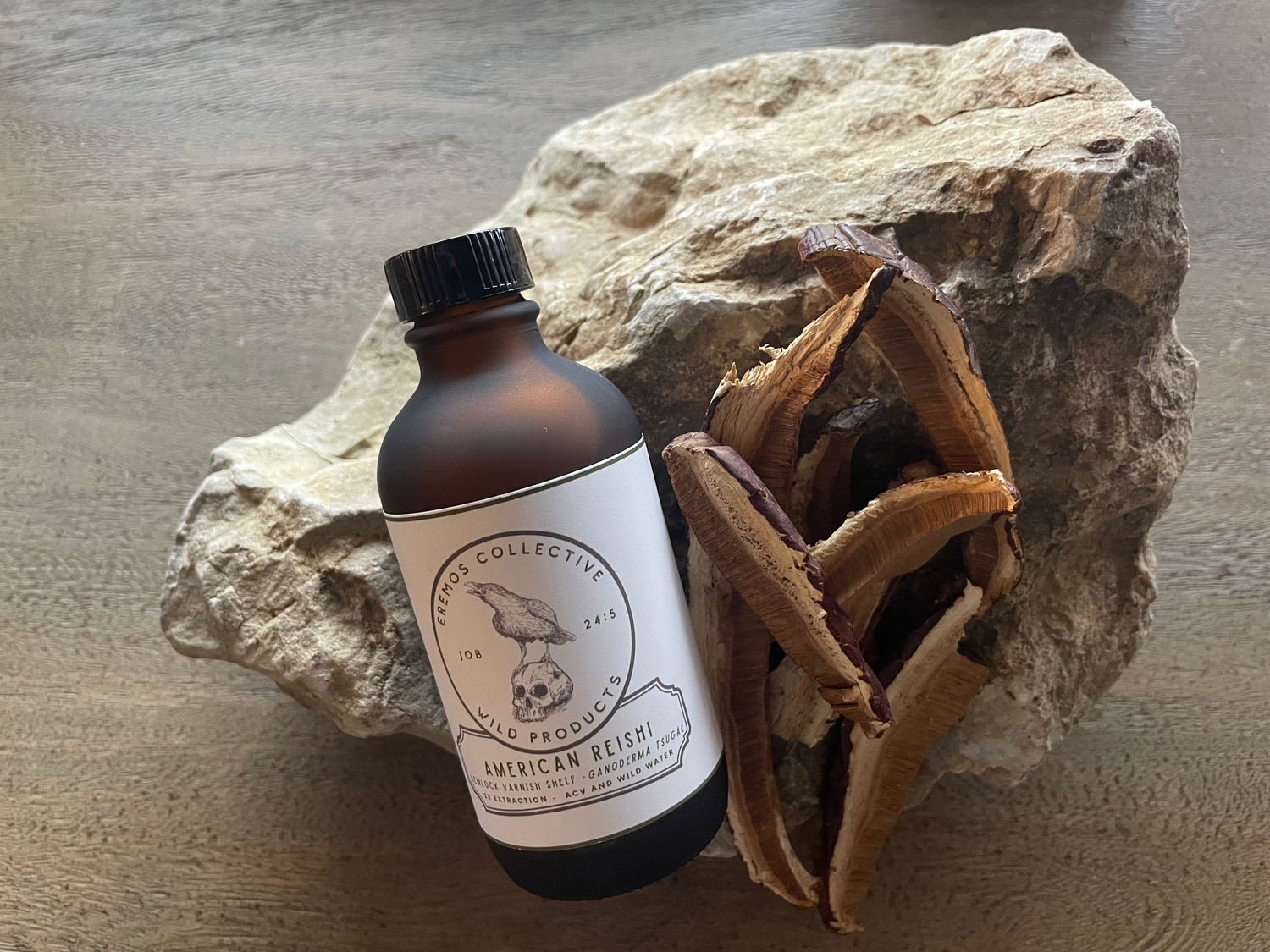 American Reishi Dual Extract - Apple Cider Vinegar & Wild Water (Alcohol Free - 4 oz.)
